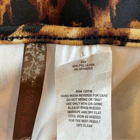 Beautiful Cheetah Print Sleeveless Dress With Black Lace - Size: L - Picture 6 of 6